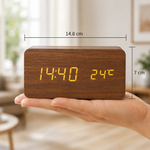 Réveil bois led naturel - Vignette | LeBonRéveil