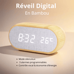 Réveil bois led température - Vignette | LeBonRéveil