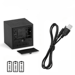 Réveil bois noir cube - Vignette | LeBonRéveil