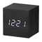 Réveil bois noir cube Le Bon Réveil