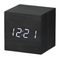Réveil bois noir cube Le Bon Réveil