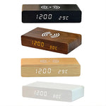 Réveil chargeur induction en bois - Vignette | LeBonRéveil
