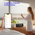 Réveil station météo WiFi écran 10 pouces - Vignette | LeBonRéveil