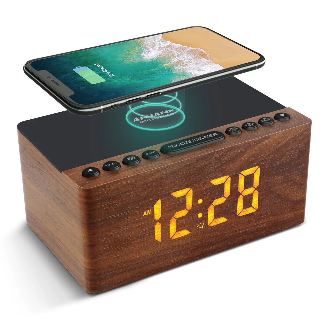 Radio réveil bois induction Le Bon Réveil