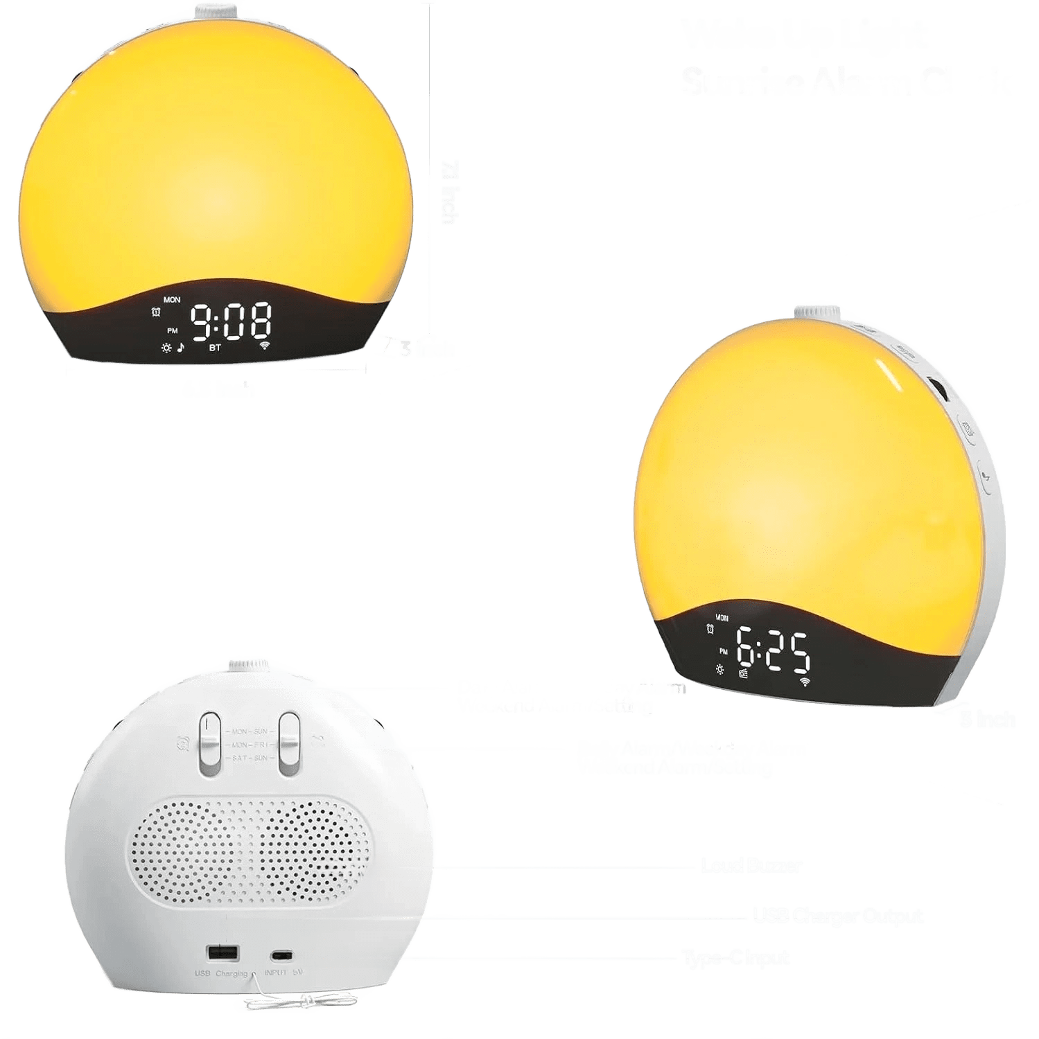 Radio réveil connecté lumineux Le Bon Réveil