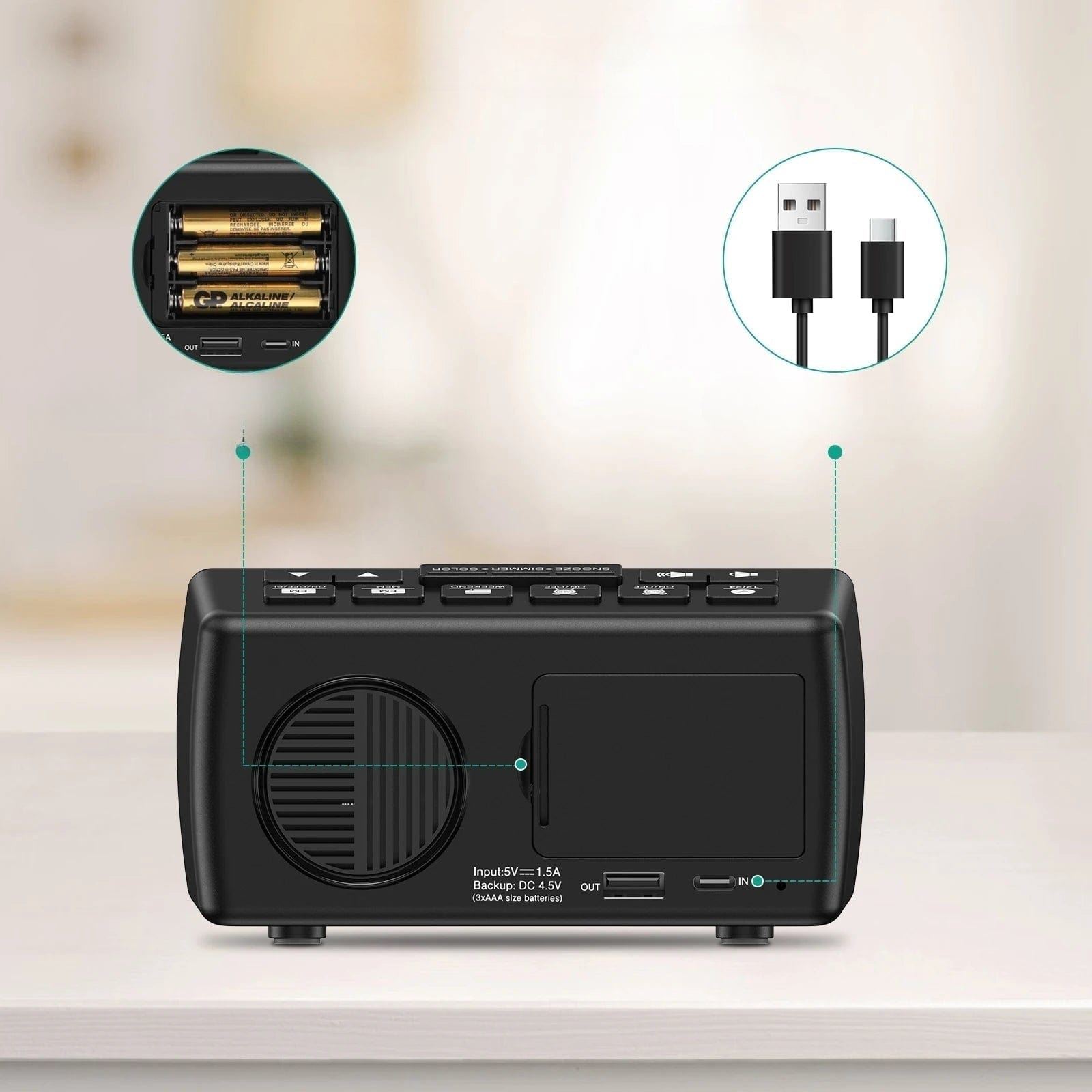Radio réveil sans fil LeBonRéveil
