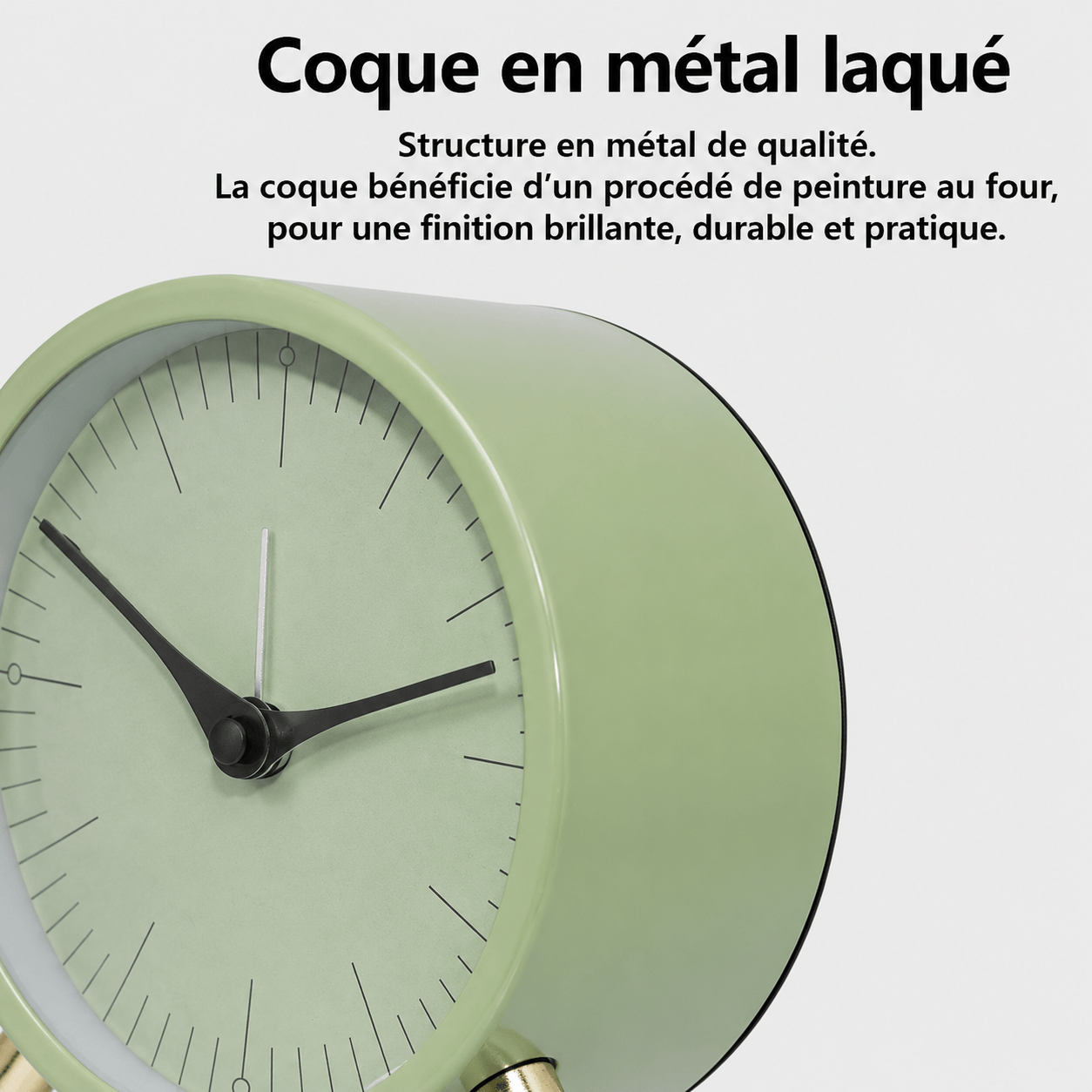 Réveil analogique en métal LeBonRéveil