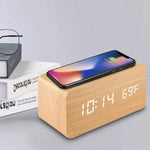 Réveil bois chargeur induction - Vignette | LeBonRéveil