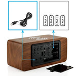 Réveil bois chargeur induction - Vignette | LeBonRéveil