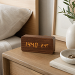 Réveil bois led naturel - Vignette | LeBonRéveil