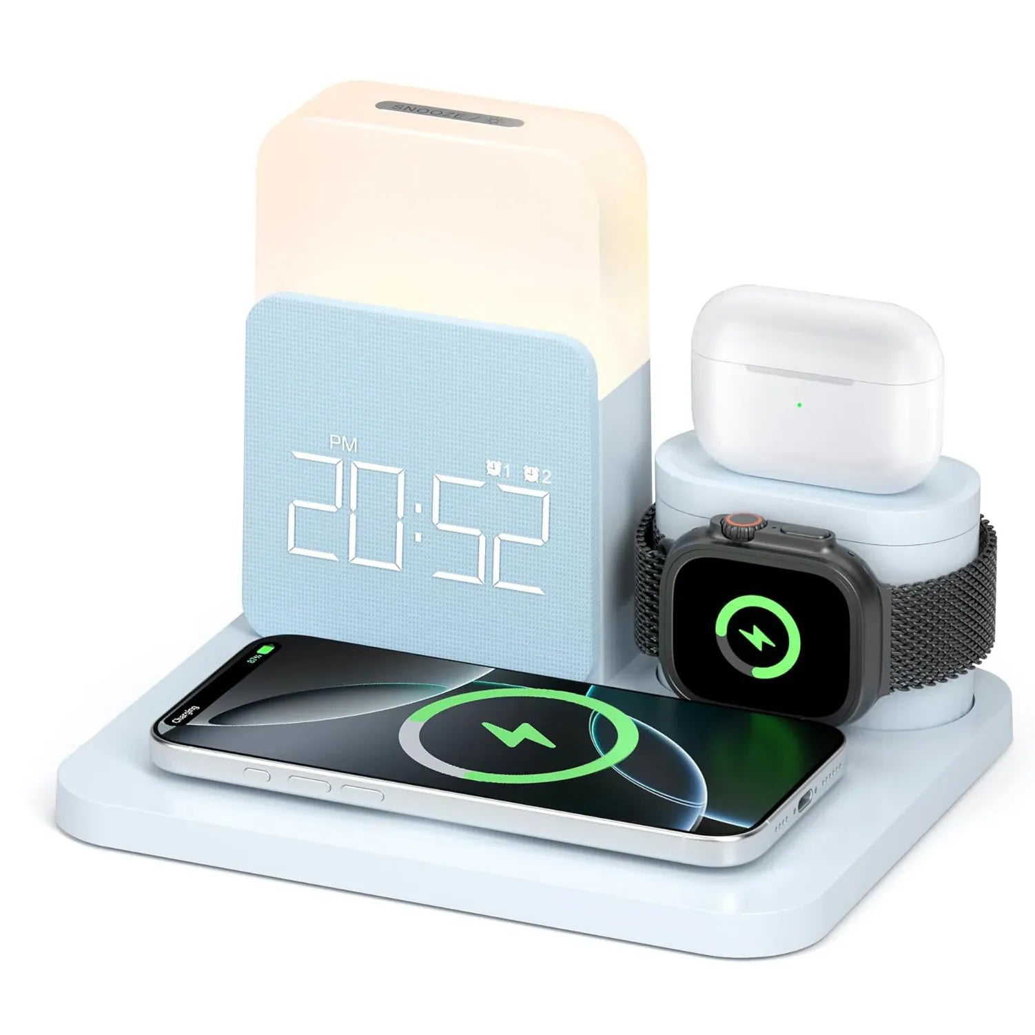 Réveil chargeur induction Apple Samsung LeBonRéveil