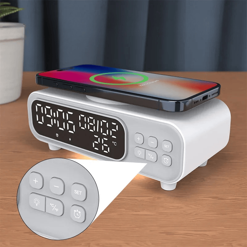 Réveil chargeur induction moderne Le Bon Réveil