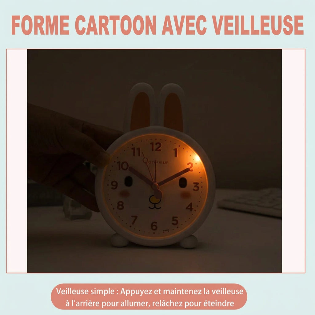 Réveil chat silencieux avec veilleuse LeBonRéveil