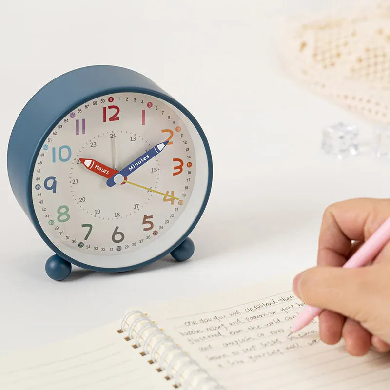 Réveil crayon en métal silencieux avec veilleuse LeBonRéveil
