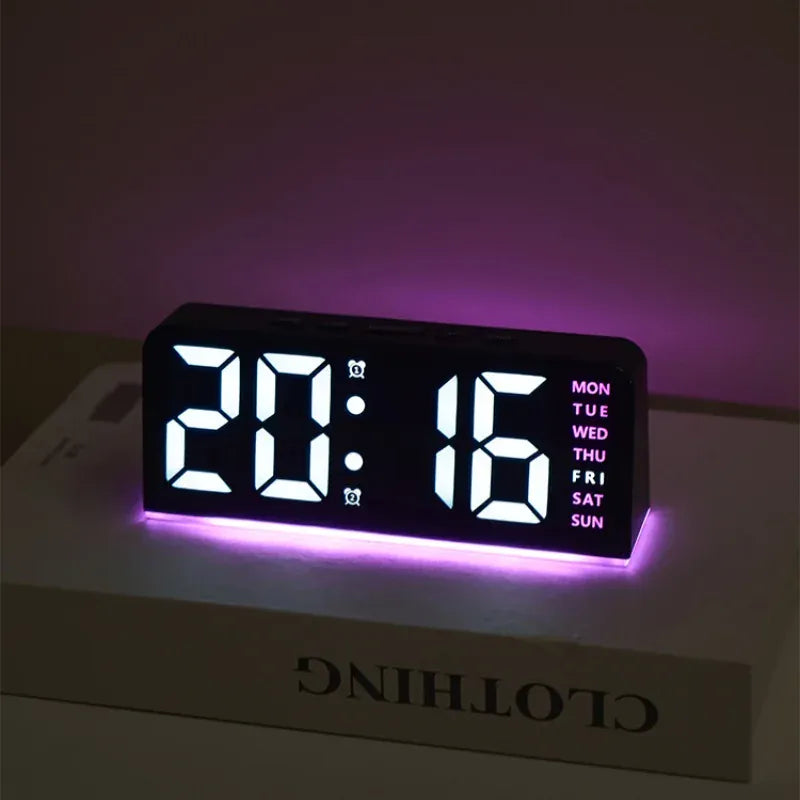 Réveil digital LED avec veilleuse d'ambiance LeBonRéveil