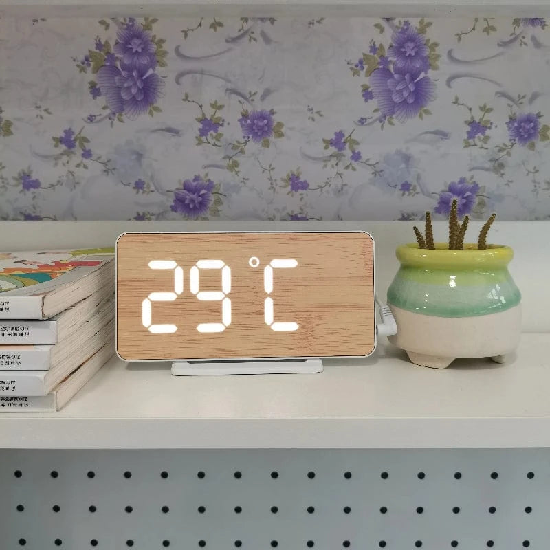 Réveil effet bois LeBonRéveil