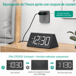 Réveil en bois digital LED - Vignette | LeBonRéveil
