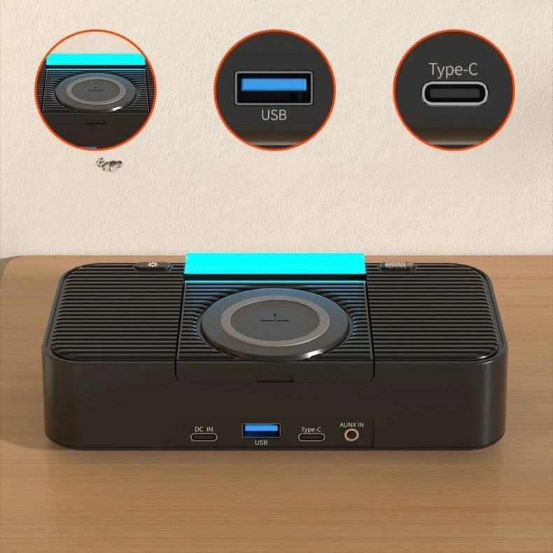 Réveil enceinte chargeur induction LeBonRéveil