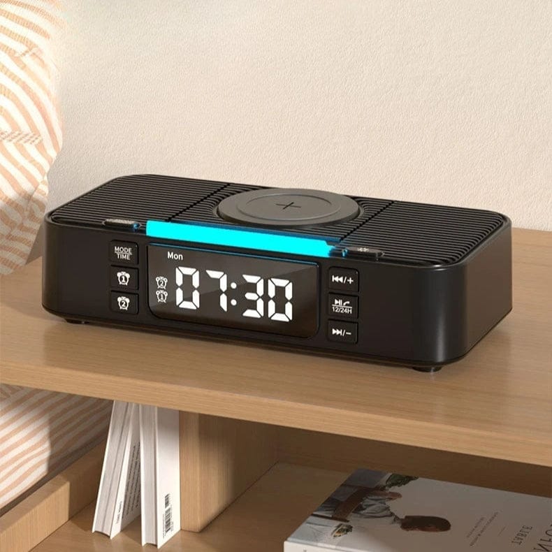 Réveil enceinte chargeur induction LeBonRéveil