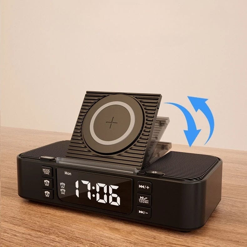 Réveil enceinte chargeur induction LeBonRéveil