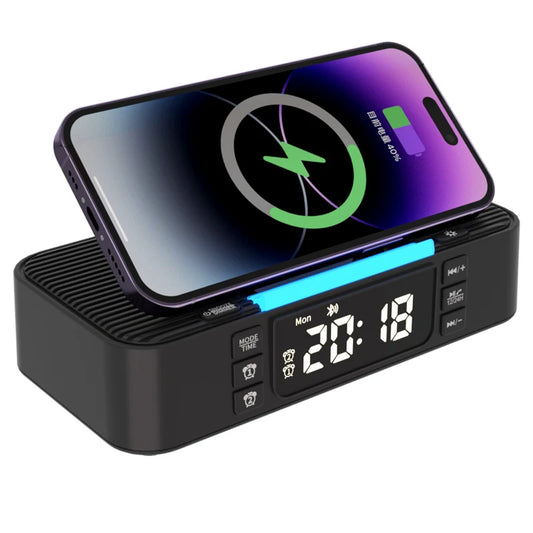 Réveil enceinte chargeur induction LeBonRéveil