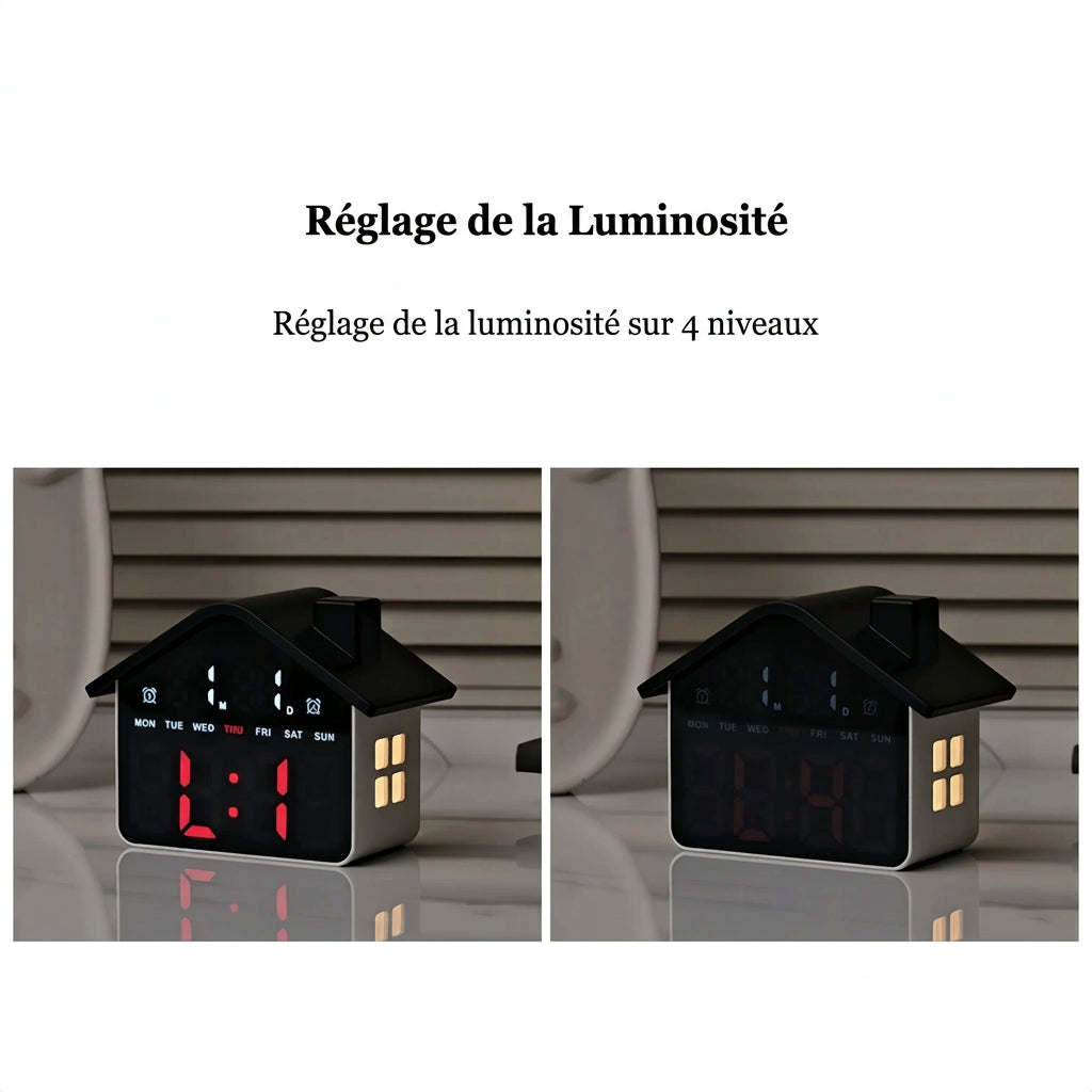 Réveil maison LED à commande vocale LeBonRéveil