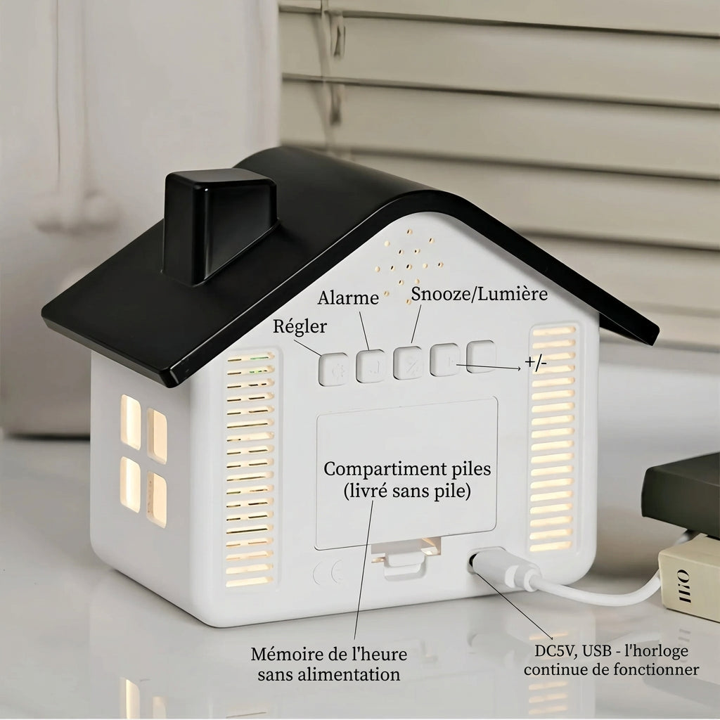 Réveil maison LED à commande vocale LeBonRéveil