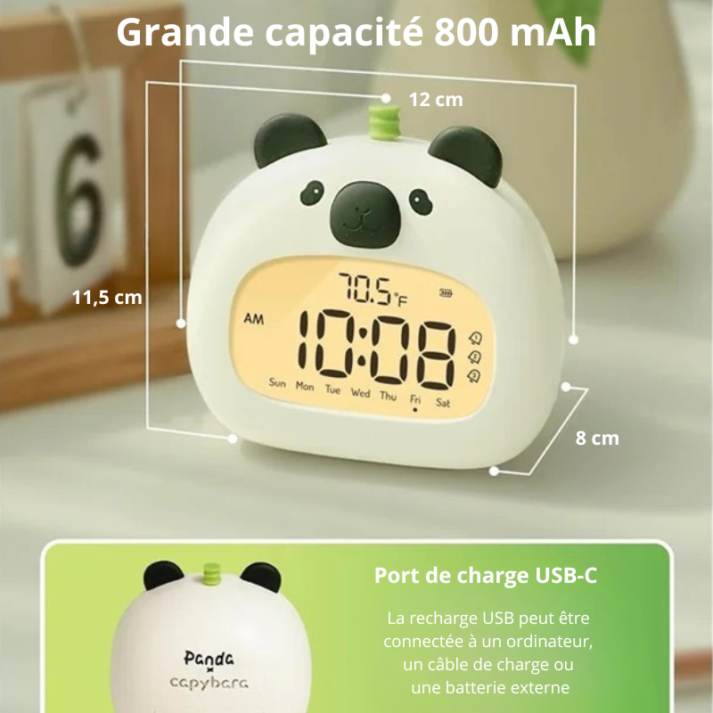 Réveil panda enfant LeBonRéveil®