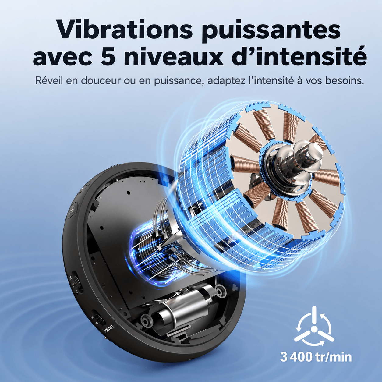 Réveil pour personne sourde LeBonRéveil