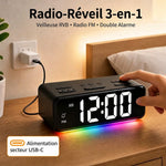 Réveil radio FM avec lumière d'ambiance RGB - Vignette | LeBonRéveil
