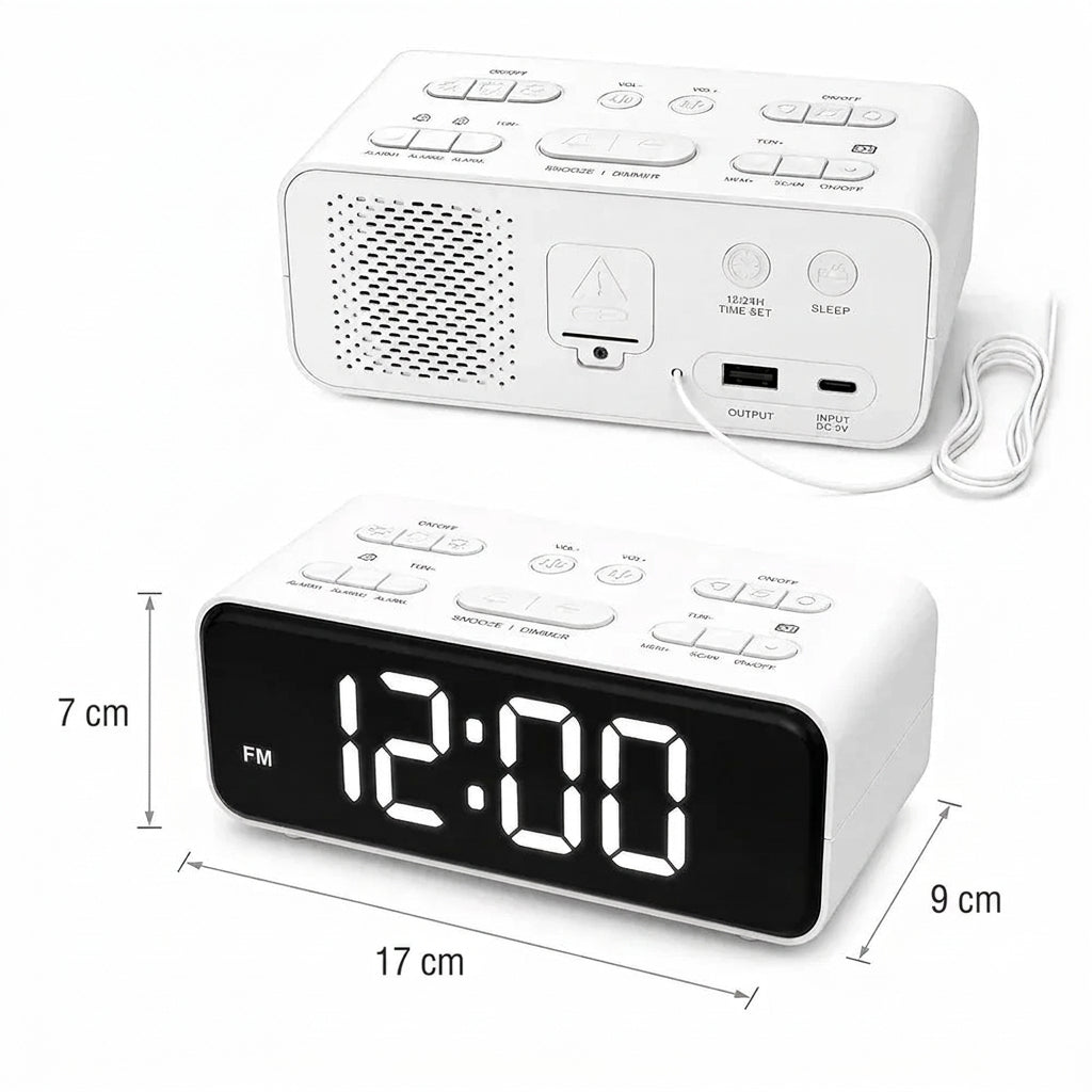 Réveil radio FM avec lumière d'ambiance RGB LeBonRéveil