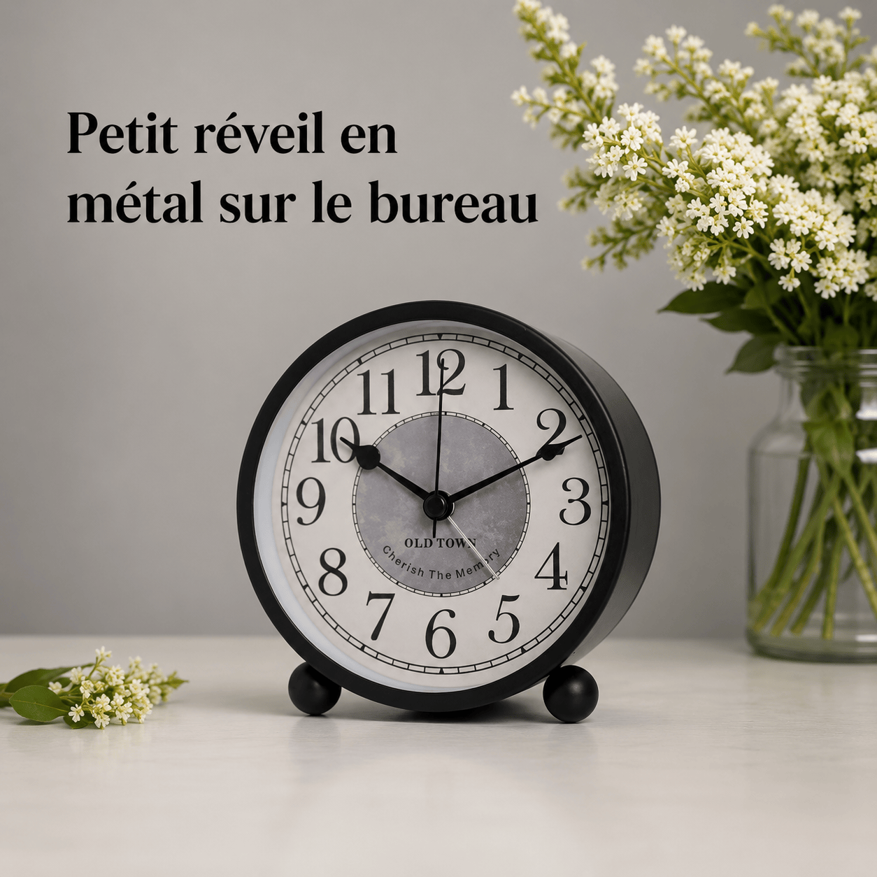 Réveil rond analogique LeBonRéveil