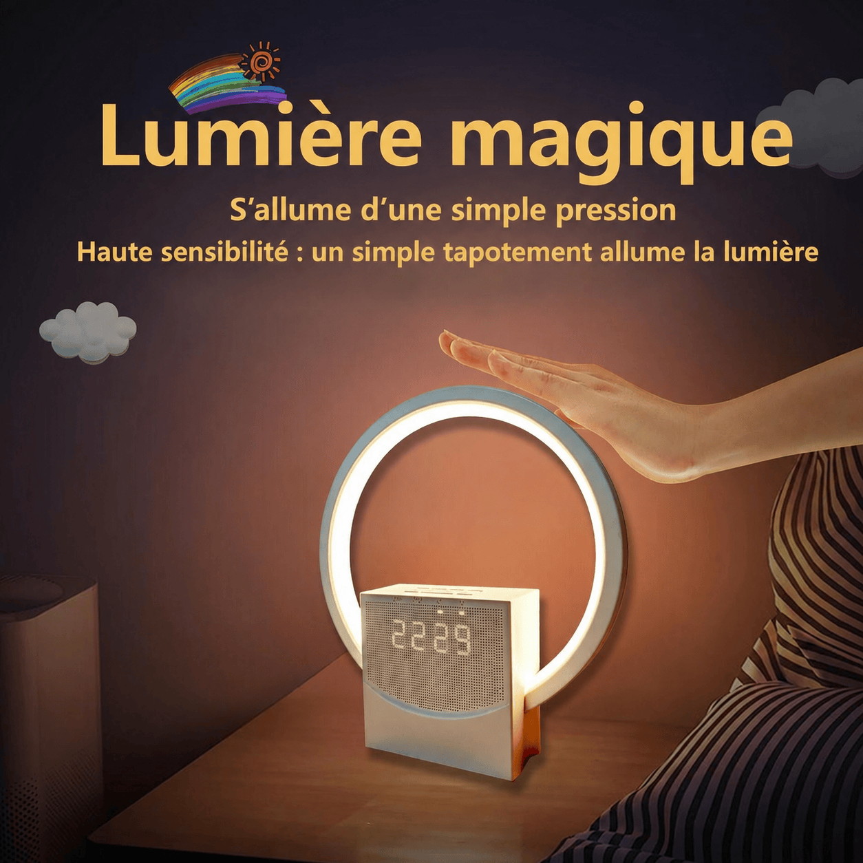 Réveil simulateur aube bluetooth LeBonRéveil