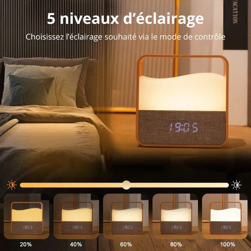Réveil veilleuse bois LeBonRéveil®