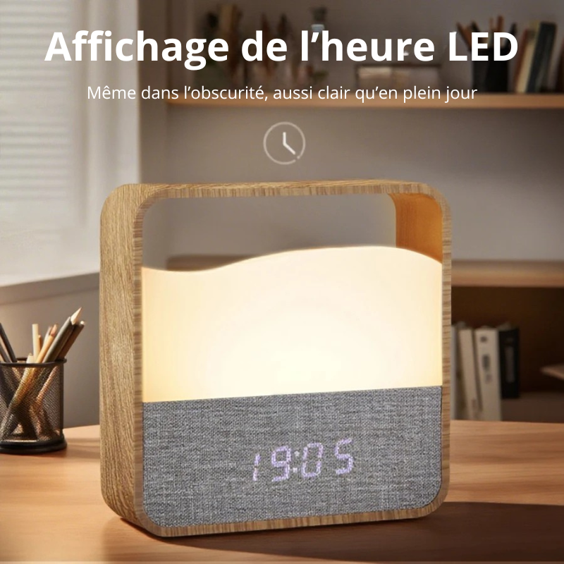 Réveil veilleuse bois LeBonRéveil®