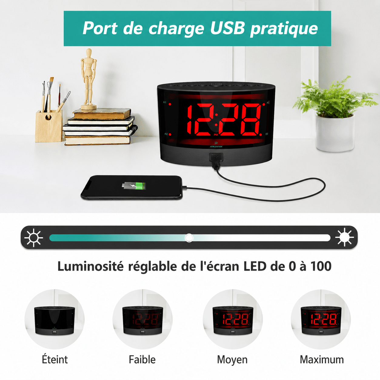 Réveil vibrant pour sourd LeBonRéveil