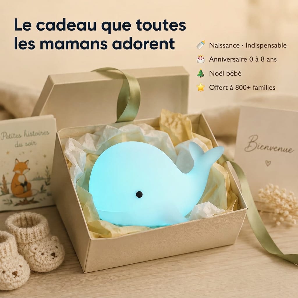 Veilleuse baleine bébé Le Bon Réveil Veilleuse