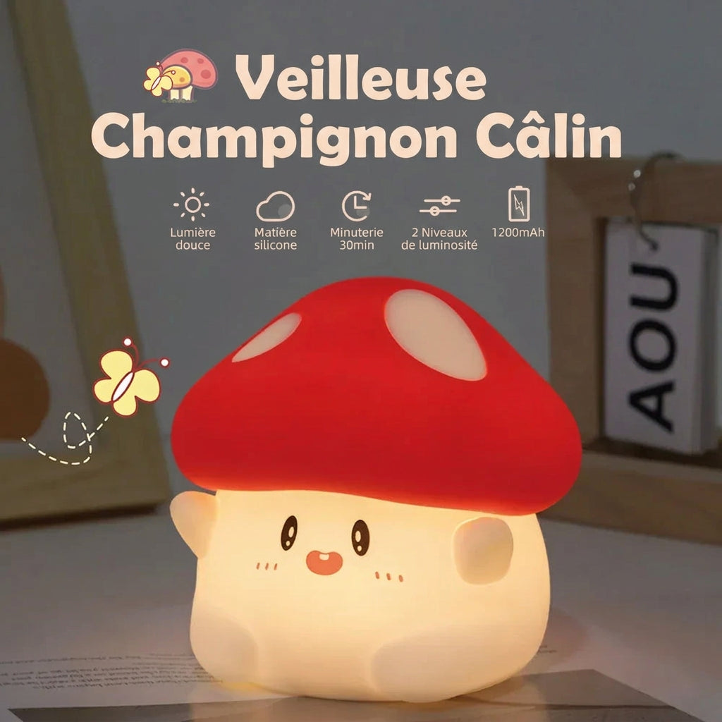 Veilleuse champignon bébé Le Bon Réveil