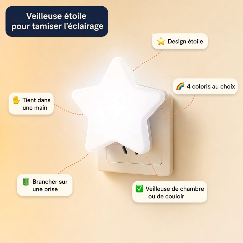 Veilleuse étoile Le Bon Réveil Veilleuse prise