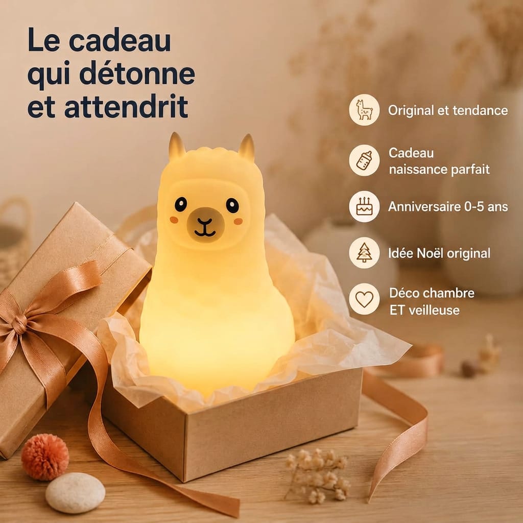 Veilleuse lama Le Bon Réveil Veilleuse animaux