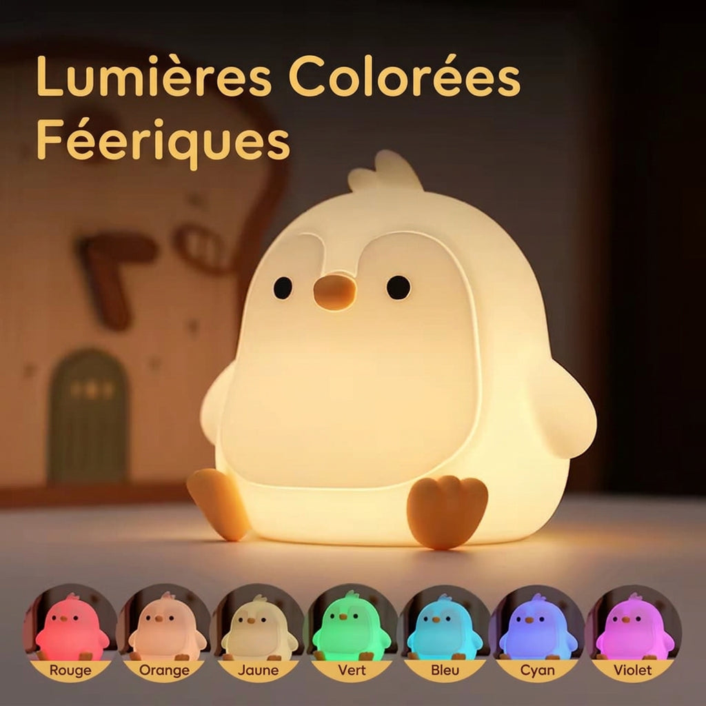 Veilleuse pingouin bébé Le Bon Réveil