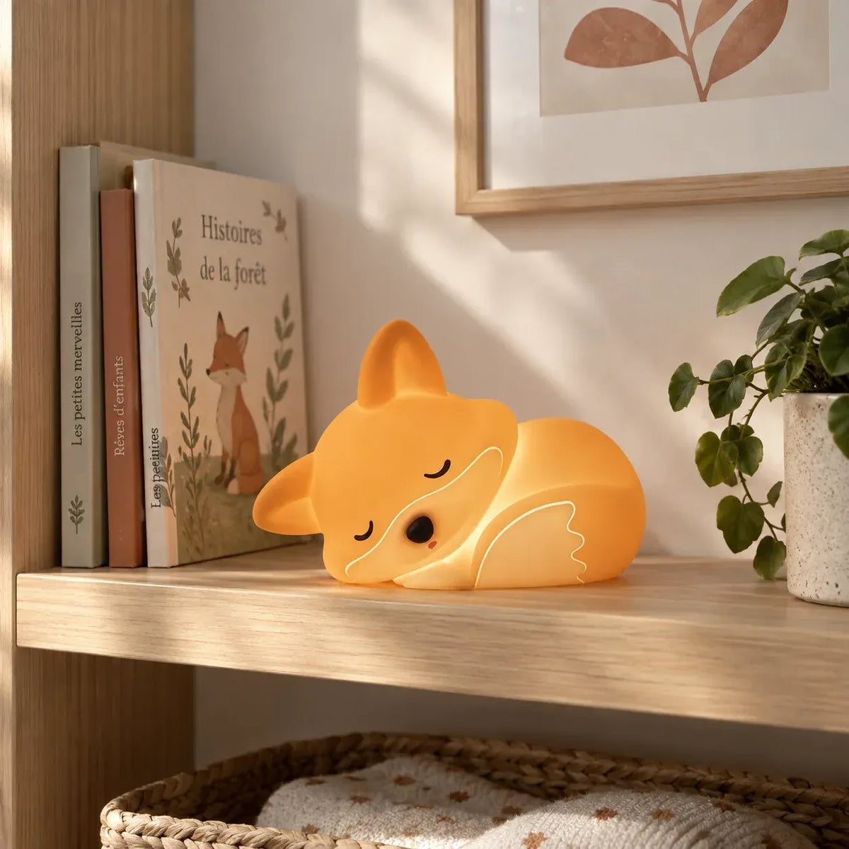 Veilleuse renard rechargeable en silicone Le Bon Réveil Veilleuse